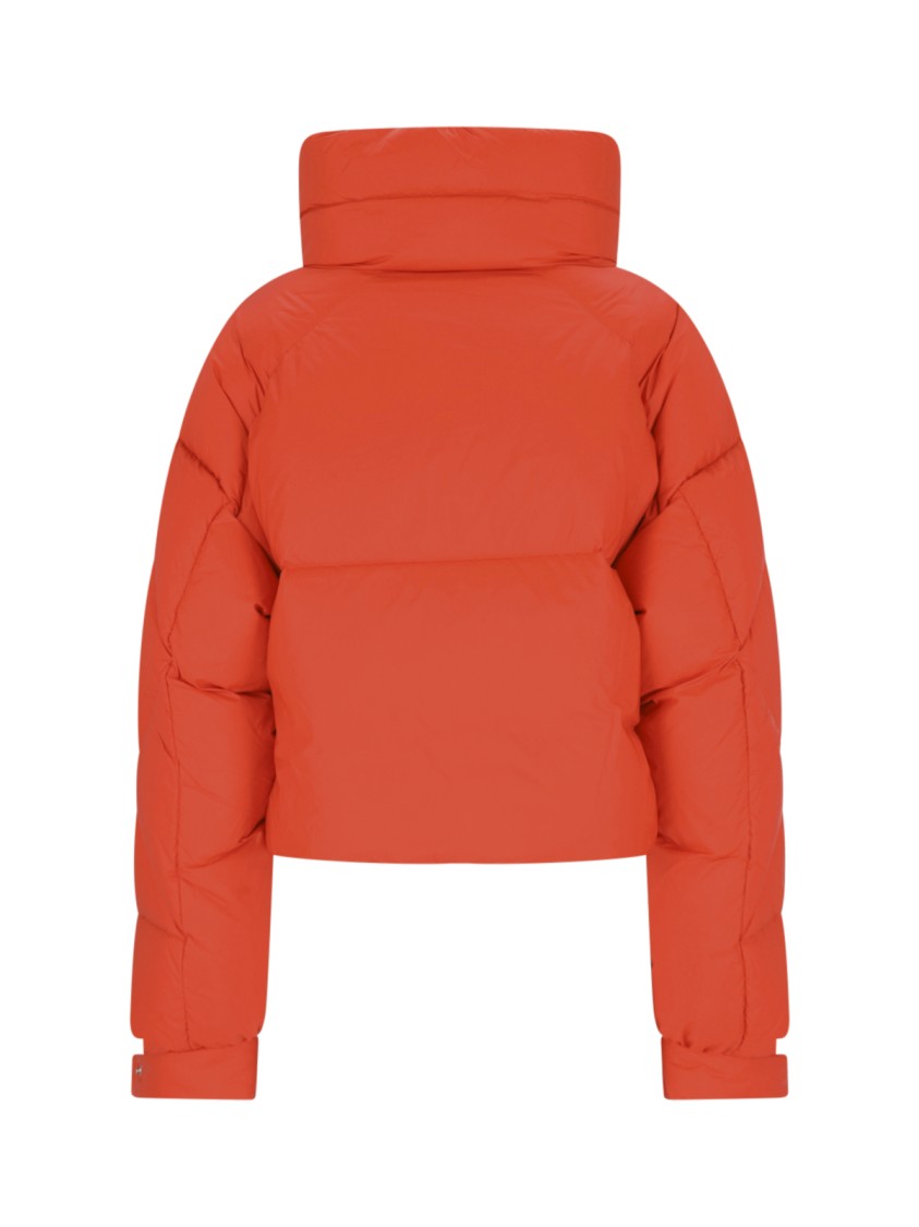 Bacon Puffa Ring" Orange Quilted Nylon Down Jacket In Orange
