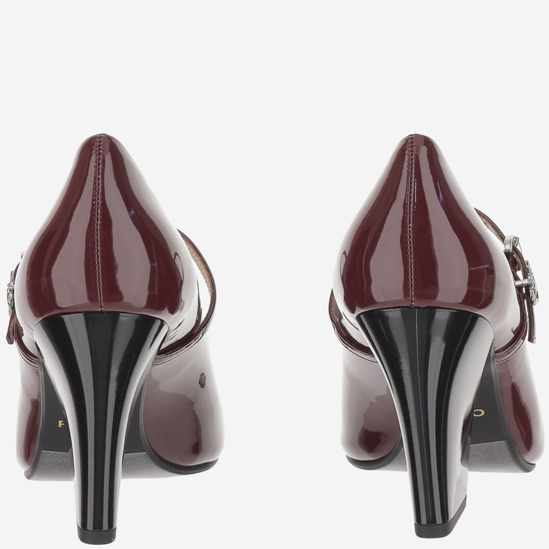 Pinko 80mm Patent Leather Ankle-strap Pumps In Red