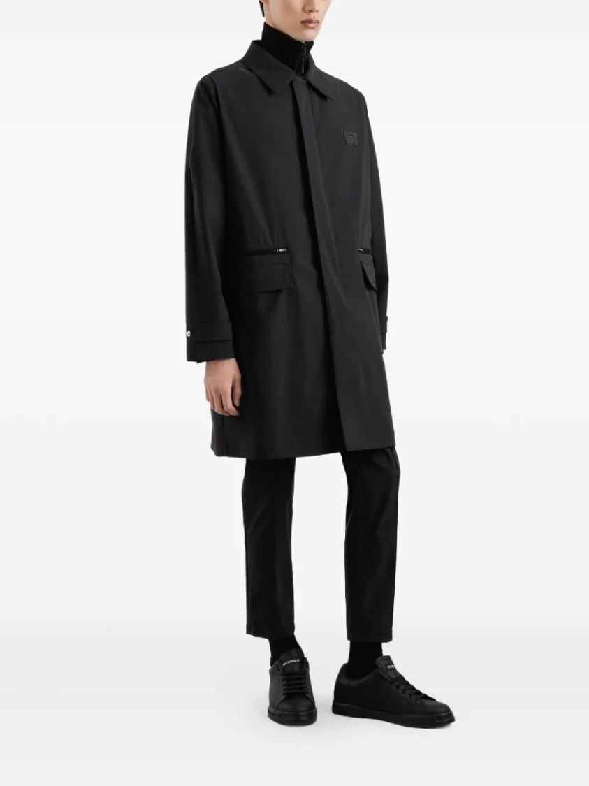 Dolce & Gabbana Pressed-crease Trousers In Black
