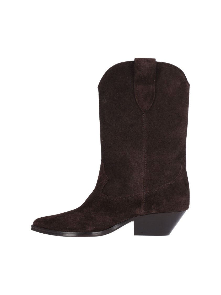 Isabel Marant Suede Boots – Dark Brown In Brown