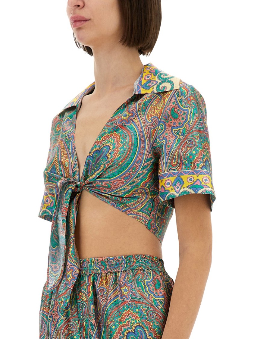 Etro Paisley Shirt In Multicolor