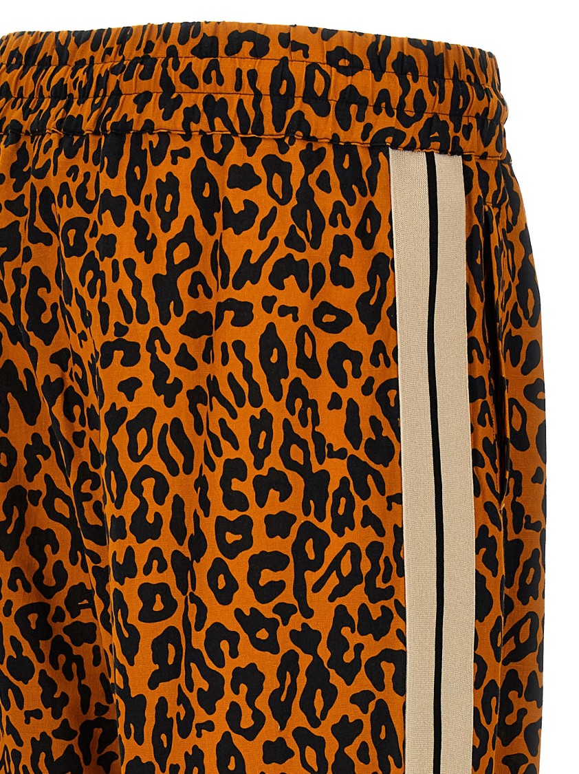 Palm Angels 'animal Print Side Stripe Joggers' In Animal Print