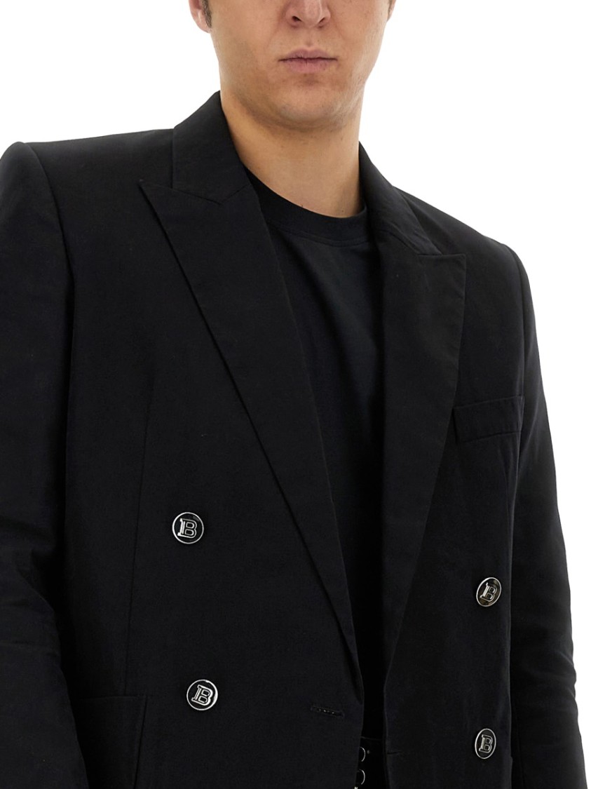 Balmain Double-breasted Jacket With Peaked Lapels