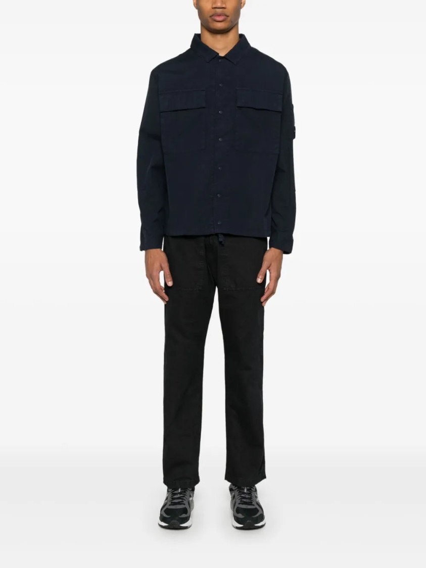 C.p. Company C.p.company Cotton Overshirt In Blue