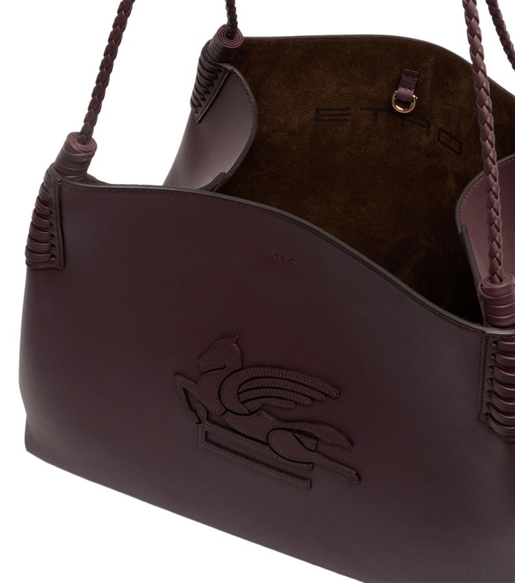 Etro Schultertasche Libra Medium Aus Leder In Black