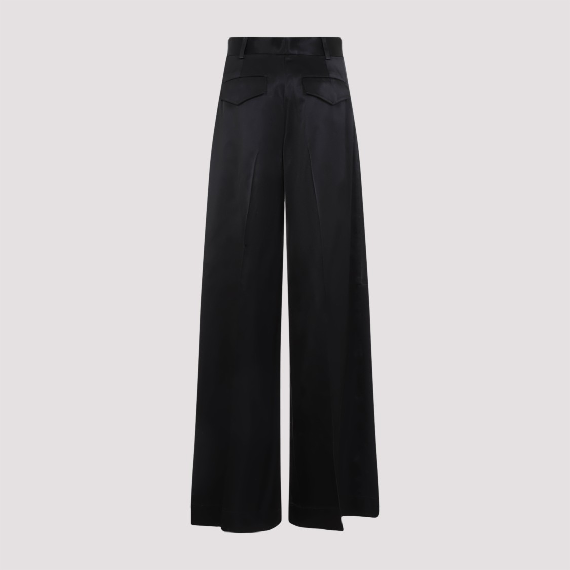 Jil Sander Black Viscose Pants In Black
