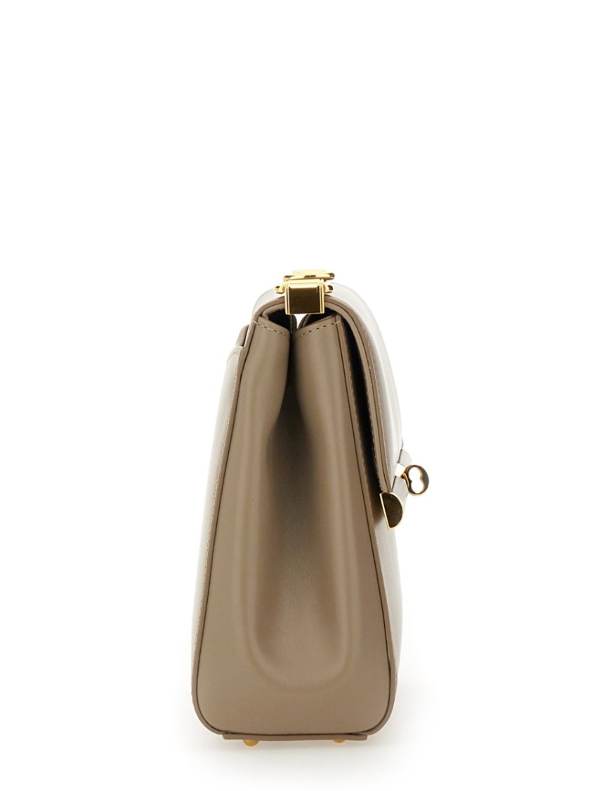 Dolce & Gabbana City Marlene Leather Crossbody Bag In Neutrals