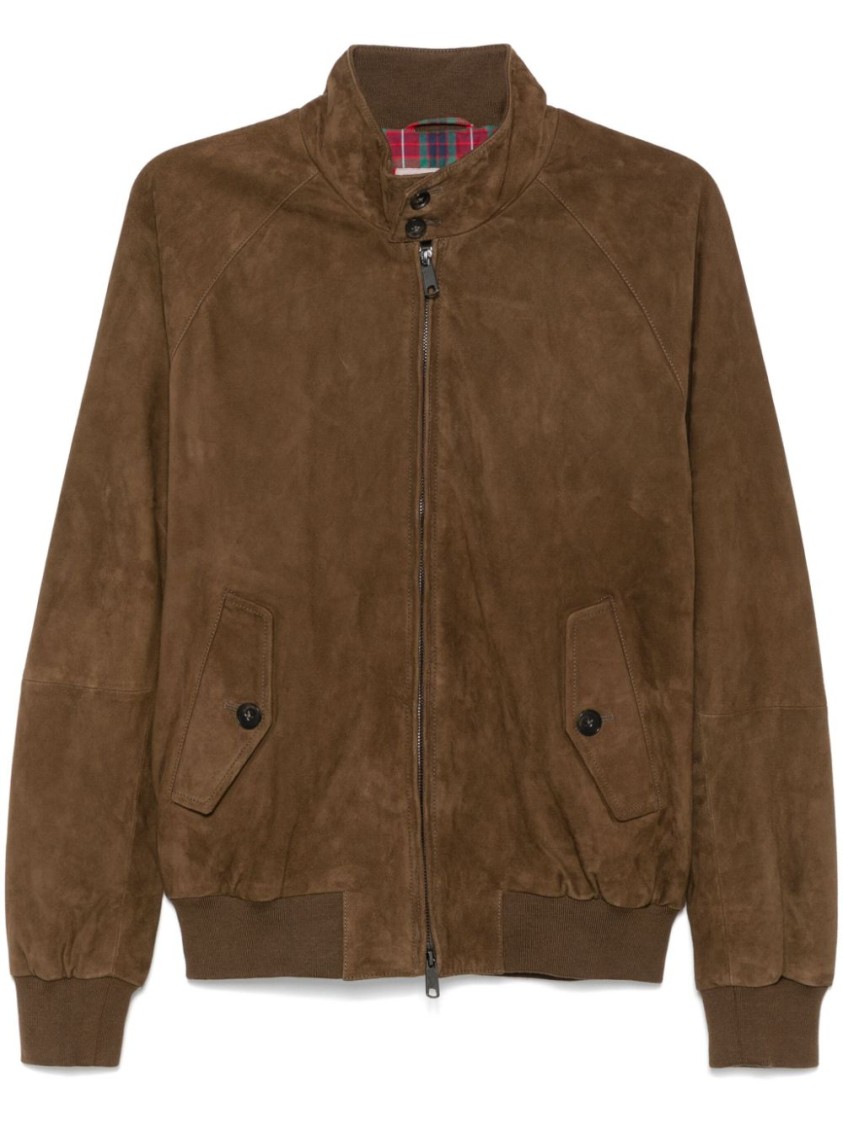 Baracuta Suede Jacket In Brown