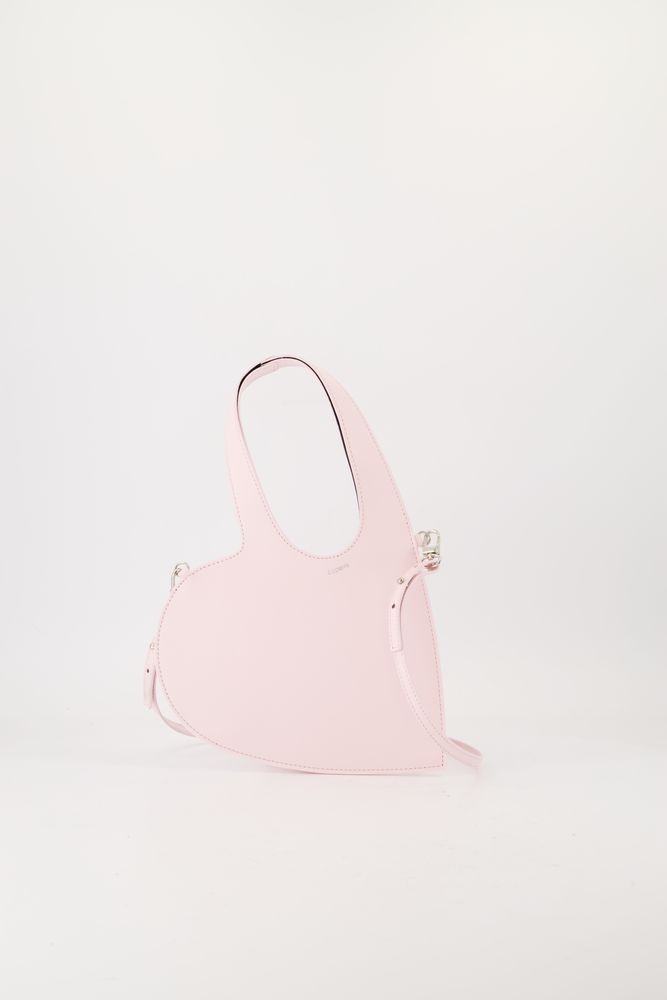 Shop Coperni Baby Heart Crossbody - Leather - Pink