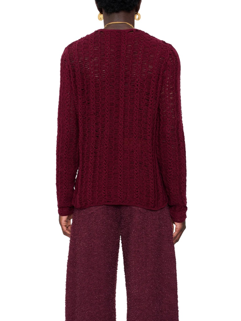 Séfr Maroon Yorgos Sweater In Burgundy