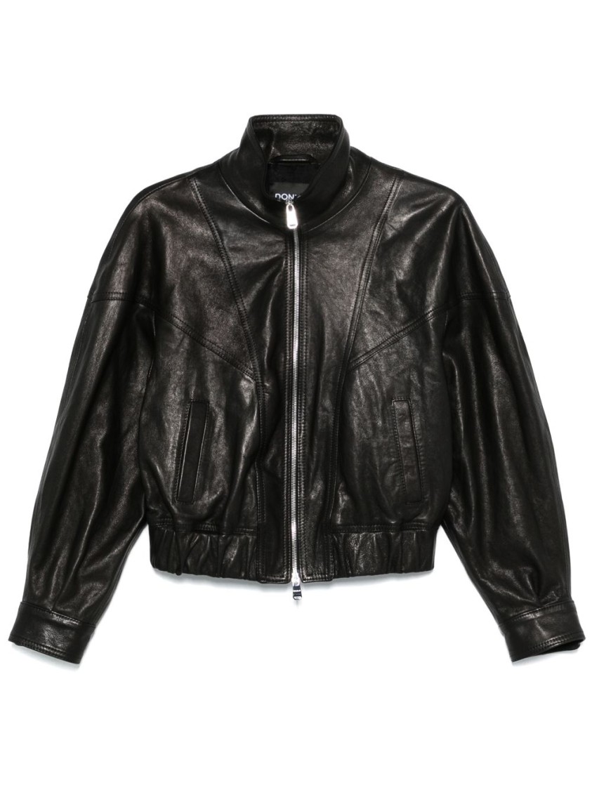 Shop Dondup Cropped Black Jacket