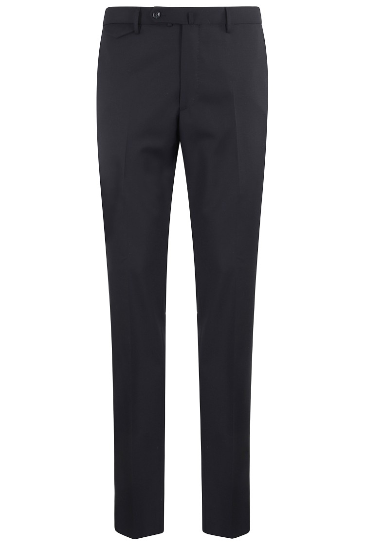 Tagliatore Pantalone Tapered Tag Lana Vergine In Black