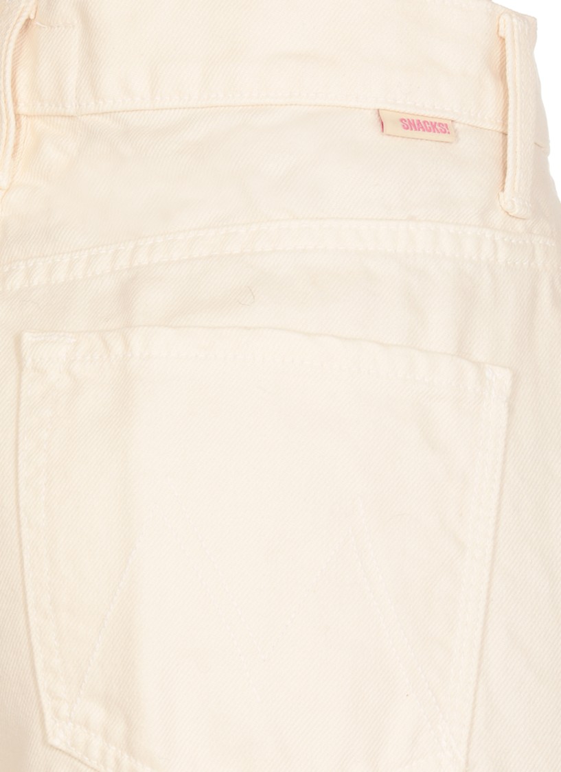 Mother The Peeler Tapered Ankle Jeans In White