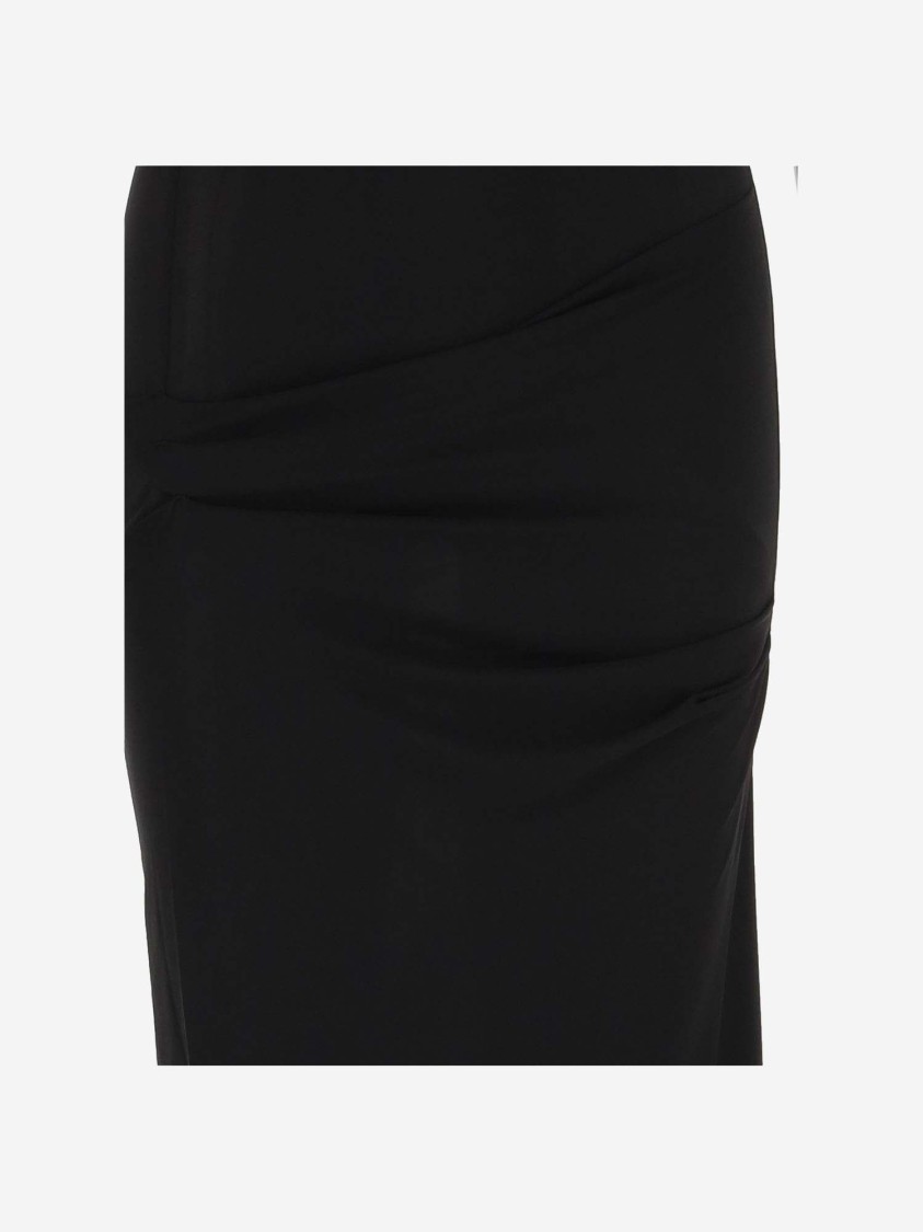 Jacquemus The Draped Robe In Black