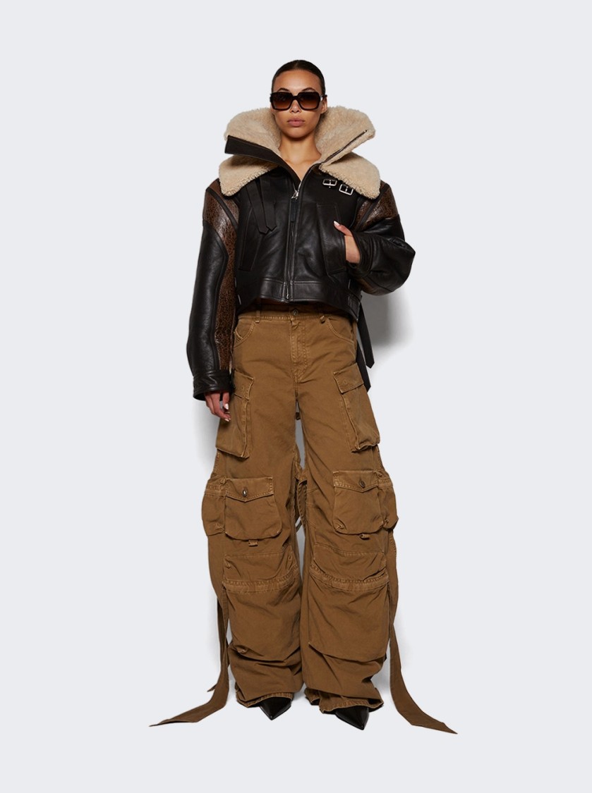 Attico The  Relaxed-fit Long Pants With Multi-pockets