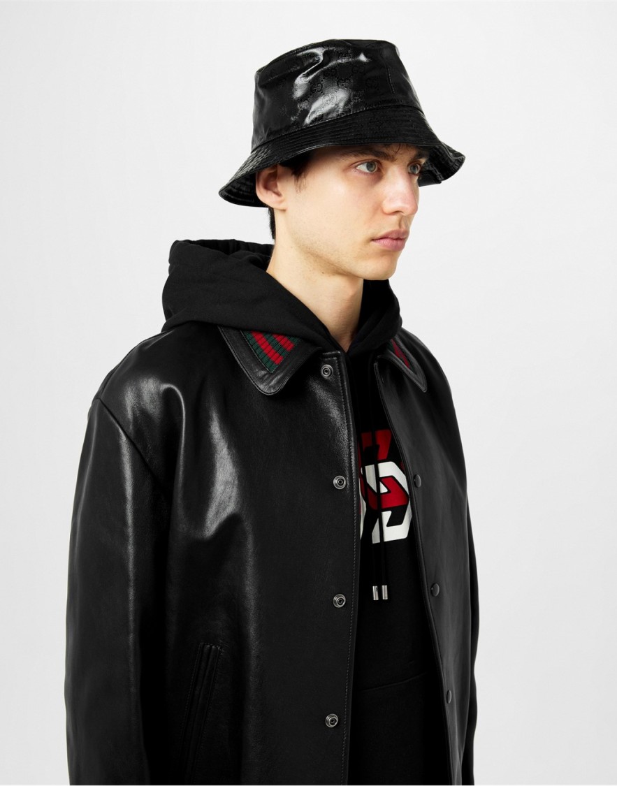 Gucci Gg Monogram Bucket Hat In Black