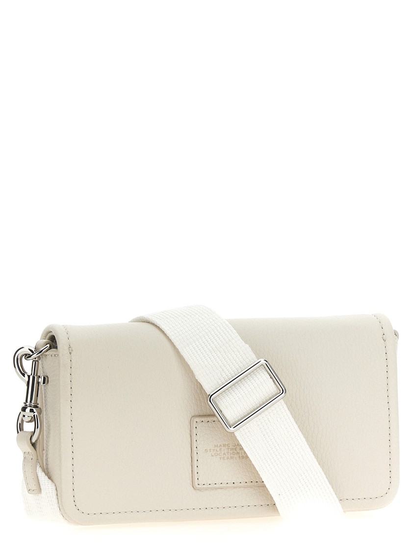 Marc Jacobs 'the Leather Mini Bag' Crossbody Bag In Neutral