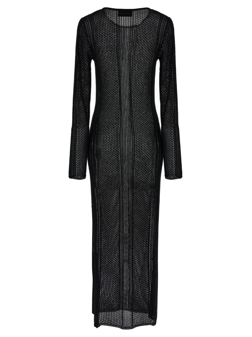 Marella Openwork Wedding Dress In Black