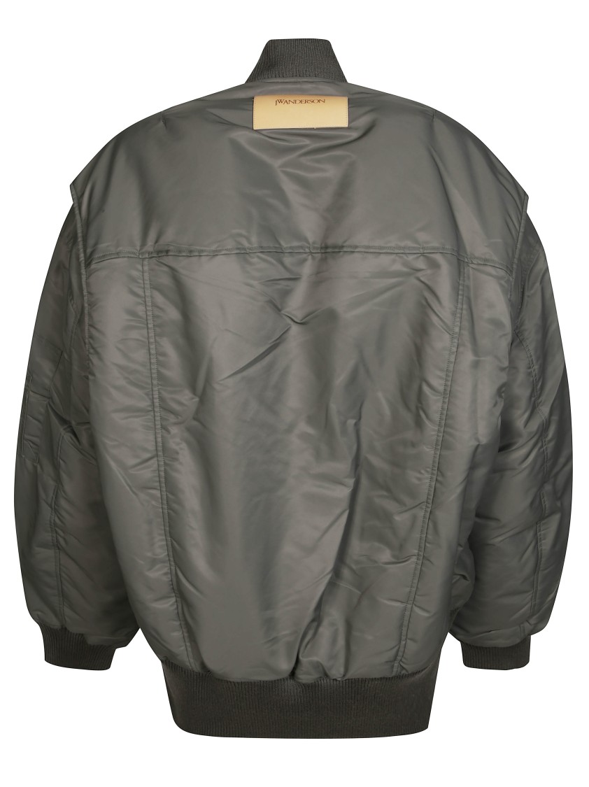 Jw Anderson J. W. Anderson Relaxed Fit Bomber Jacket In Gray