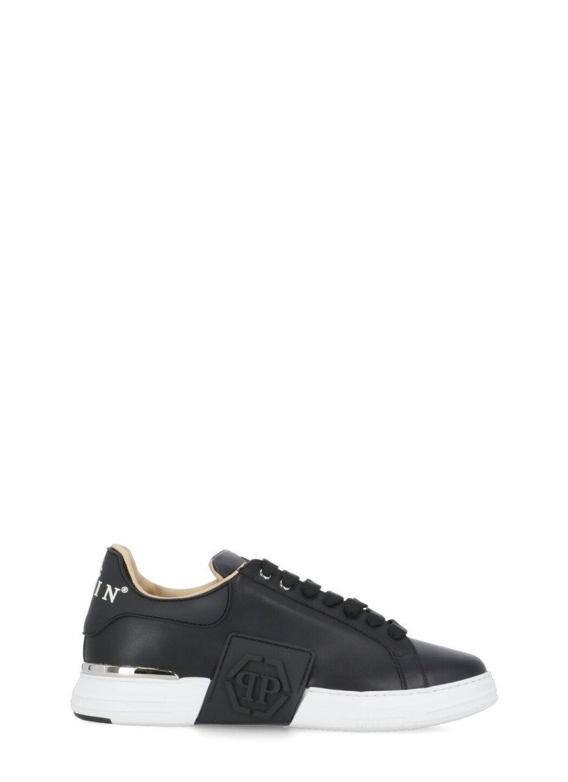 Shop Philipp Plein Phantom Kicks Sneakers In Black