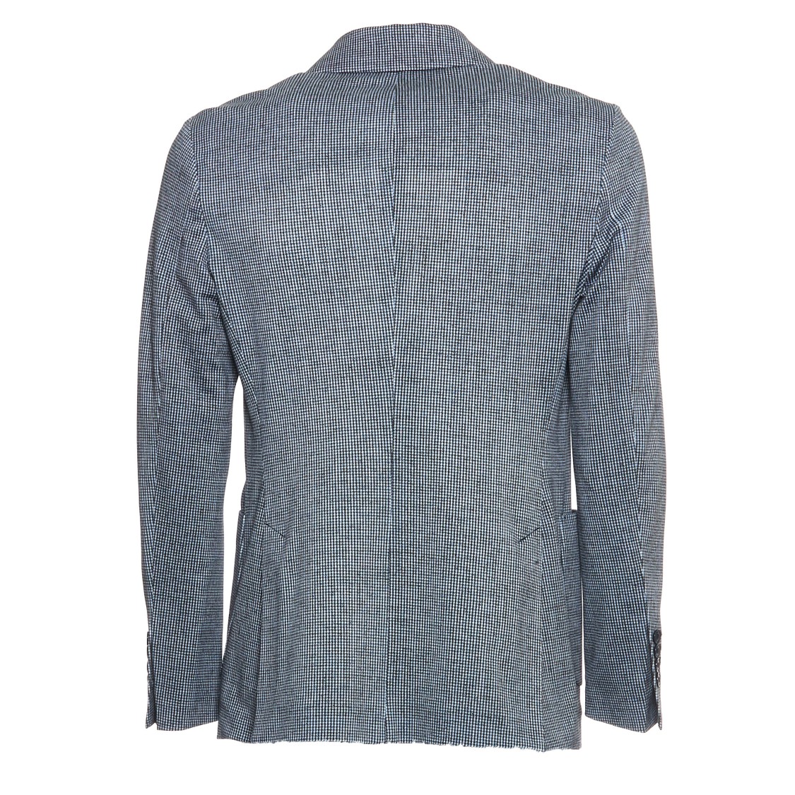 Circolo 1901 Double-breasted Micro-check Blazer With Classic Patch Pockets