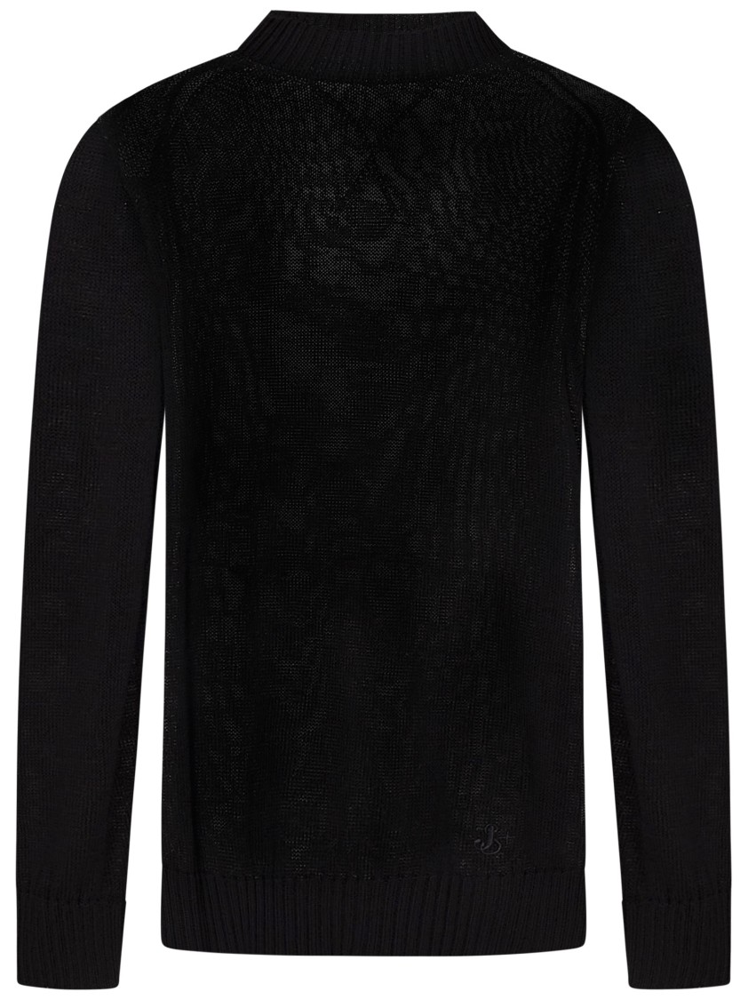 Jil Sander Fine Open-stitch Knit Crewneck Sweater