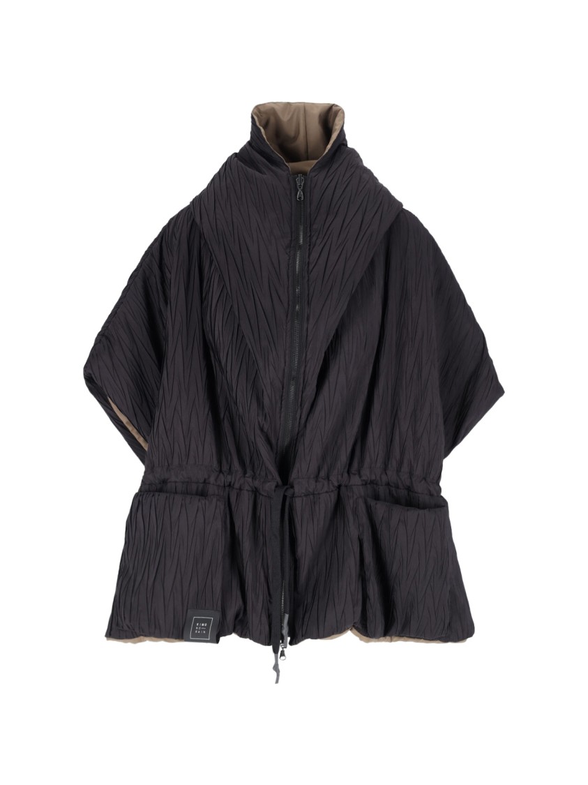 Kimono Rain Reversible Waterproof Jacket – Black/brown
