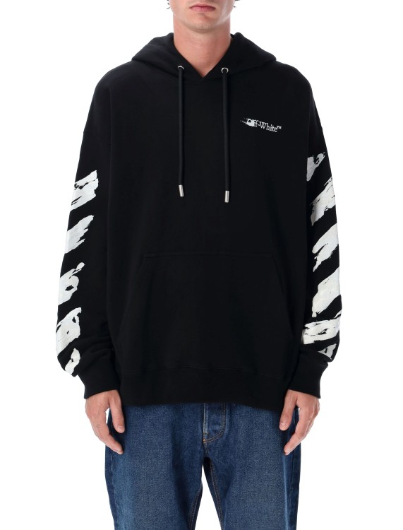 Off-White Ink Arrow Black Cotton Skate Hoodie | THE LIST