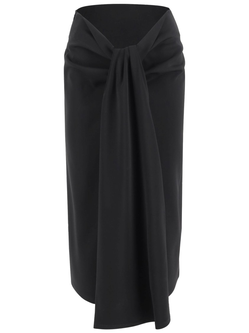Jacquemus Women Sablier Draped Midi Skirt
