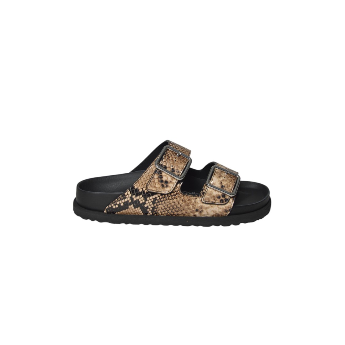 Birkenstock Lauren Arizona Beige Python Leather Sandals 1774