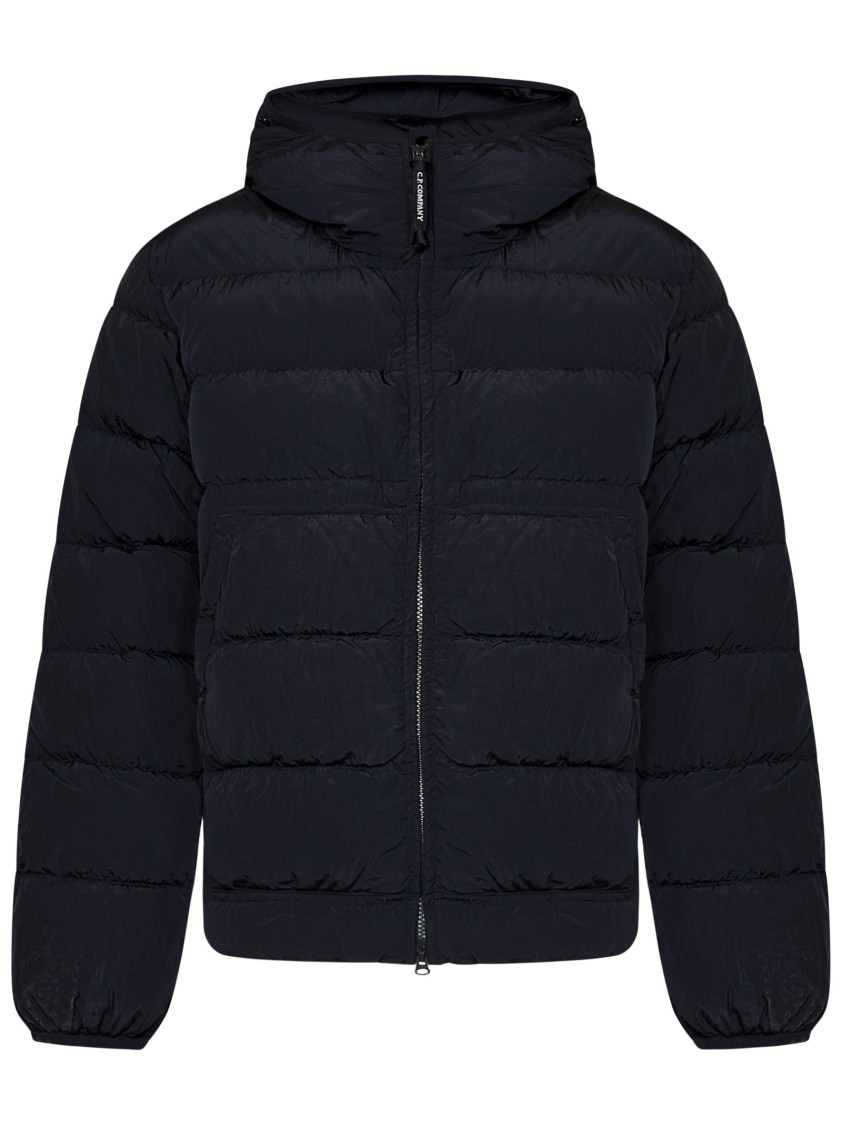 C.p. Company Tailored Blue Coat With Matte Finish In Blue