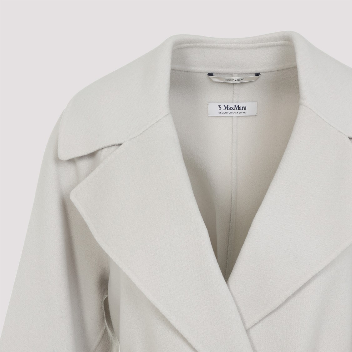 Max Mara Doris Long Coat In White