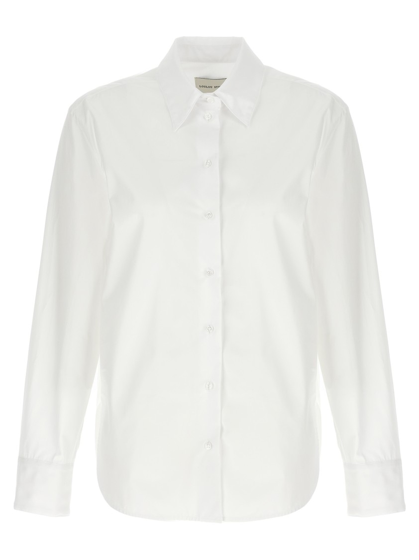 Loulou Studio Alim Shirt And Blouse White In White