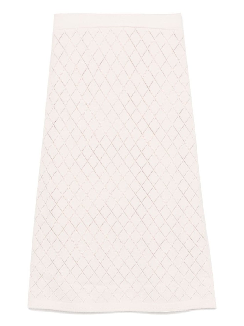 Shop Zimmermann Illustration Midi Skirt In Pink