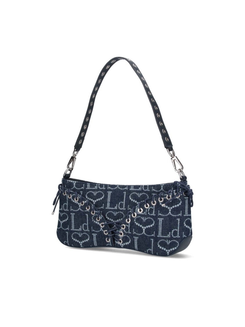 LUDOVIC DE SAINT SERNIN LUDOVIC DE SAINT SERNIN "CLEAVAGE" SHOULDER BAG – BLUE DENIM 
