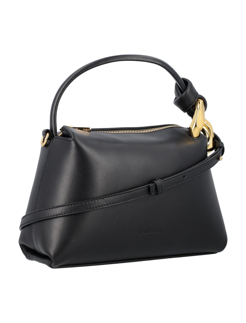 Jw Anderson J. W. Anderson Black Corner Shoulder Small Bag In Black
