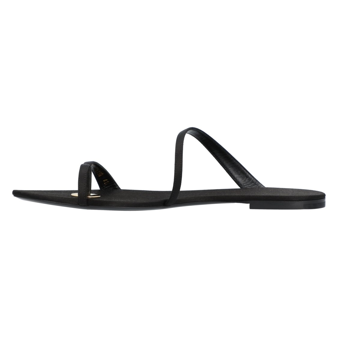Saint Laurent Tanger Slide Sandals In Black