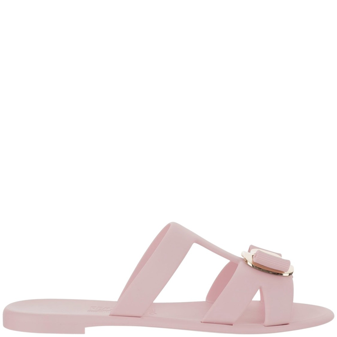 Ferragamo Women's Lilou Rubber Slides In Pink
