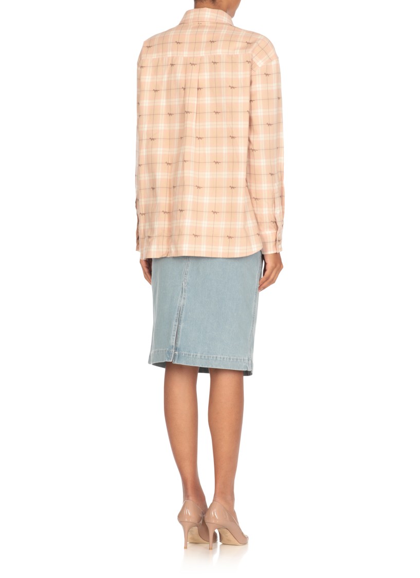 Maison Kitsuné Light Shirt In Gray