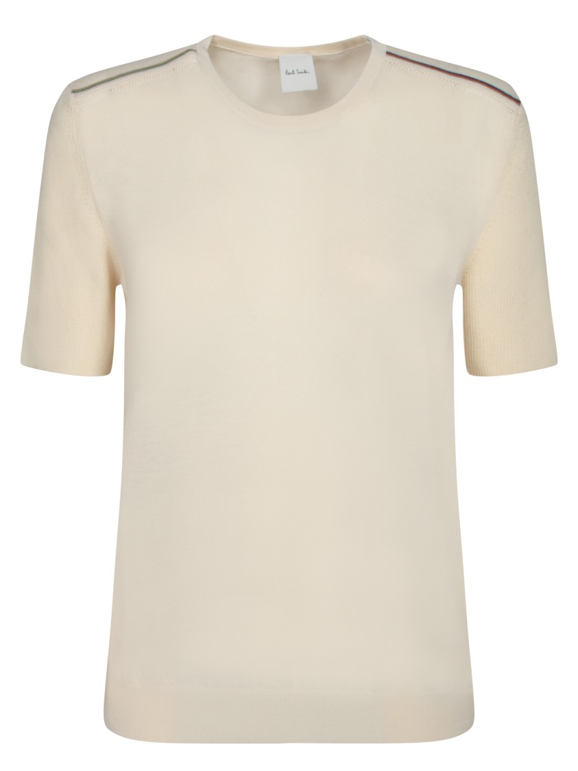 Paul Smith Cotton Blend T-shirt With Subtle Shoulder Detailing