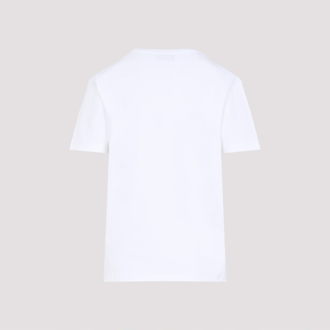 Lanvin Embroidered Script Logo White Cotton T-shirt