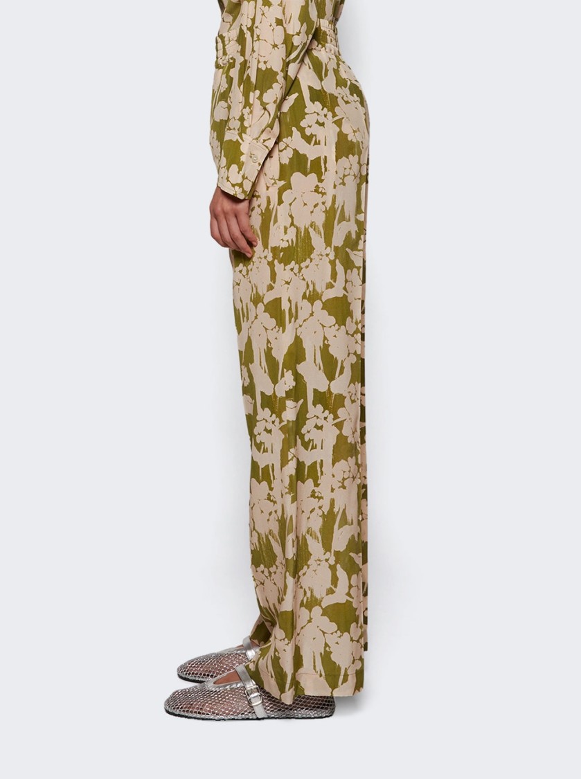 Victoria Beckham Womens Parakeet Blush Floral-print Silk-crepe Pyjama Trousers In Multi