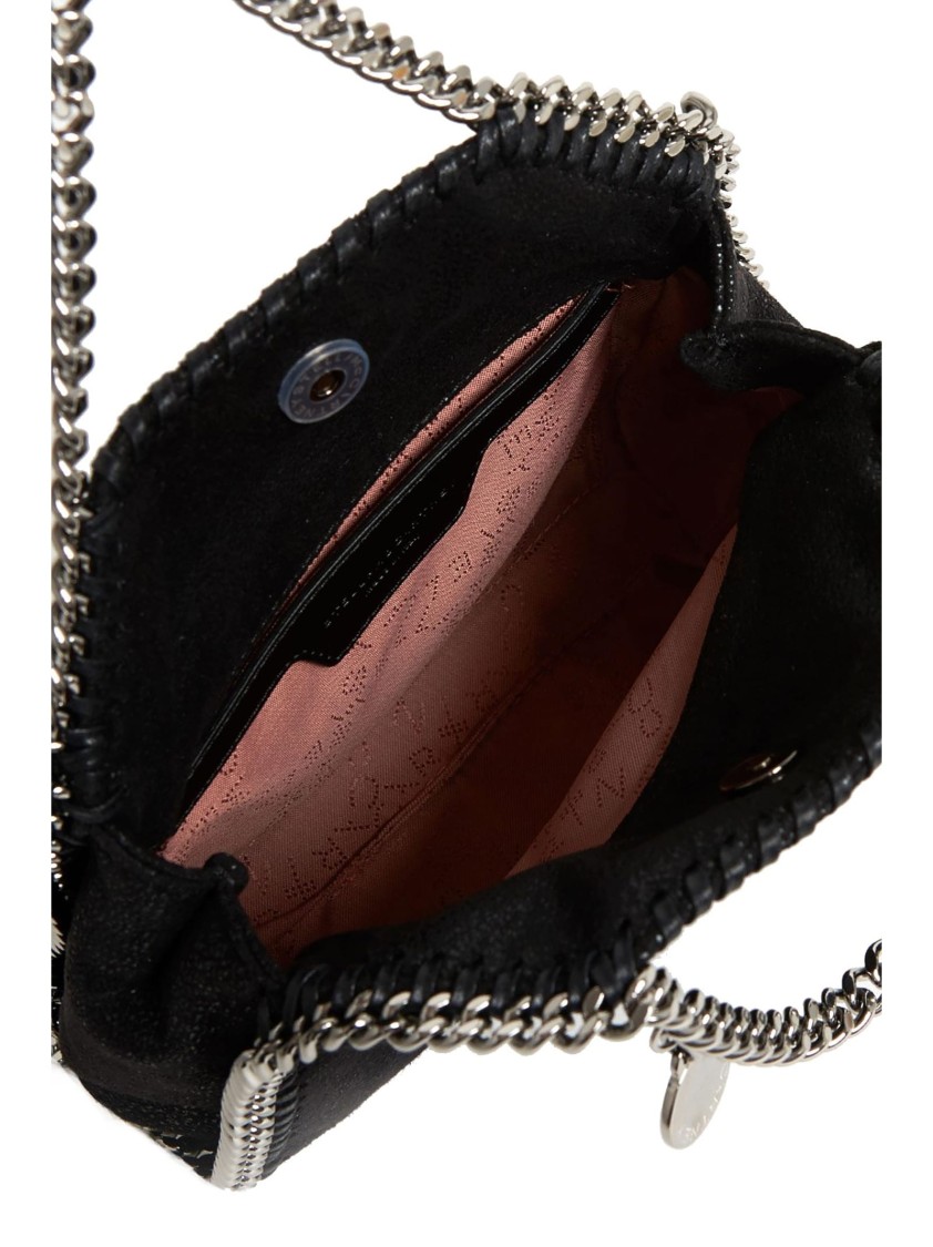 Stella Mccartney Tiny Tote Eco Shaggy Deer In Black