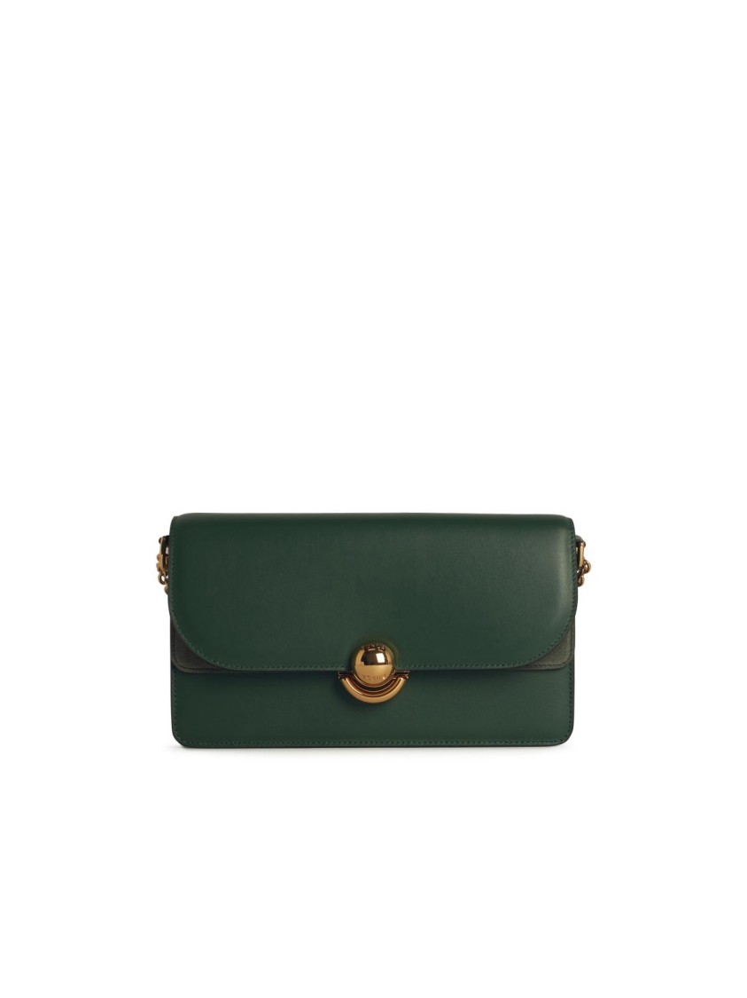 Shop Furla Green Leather Crossbody Bag