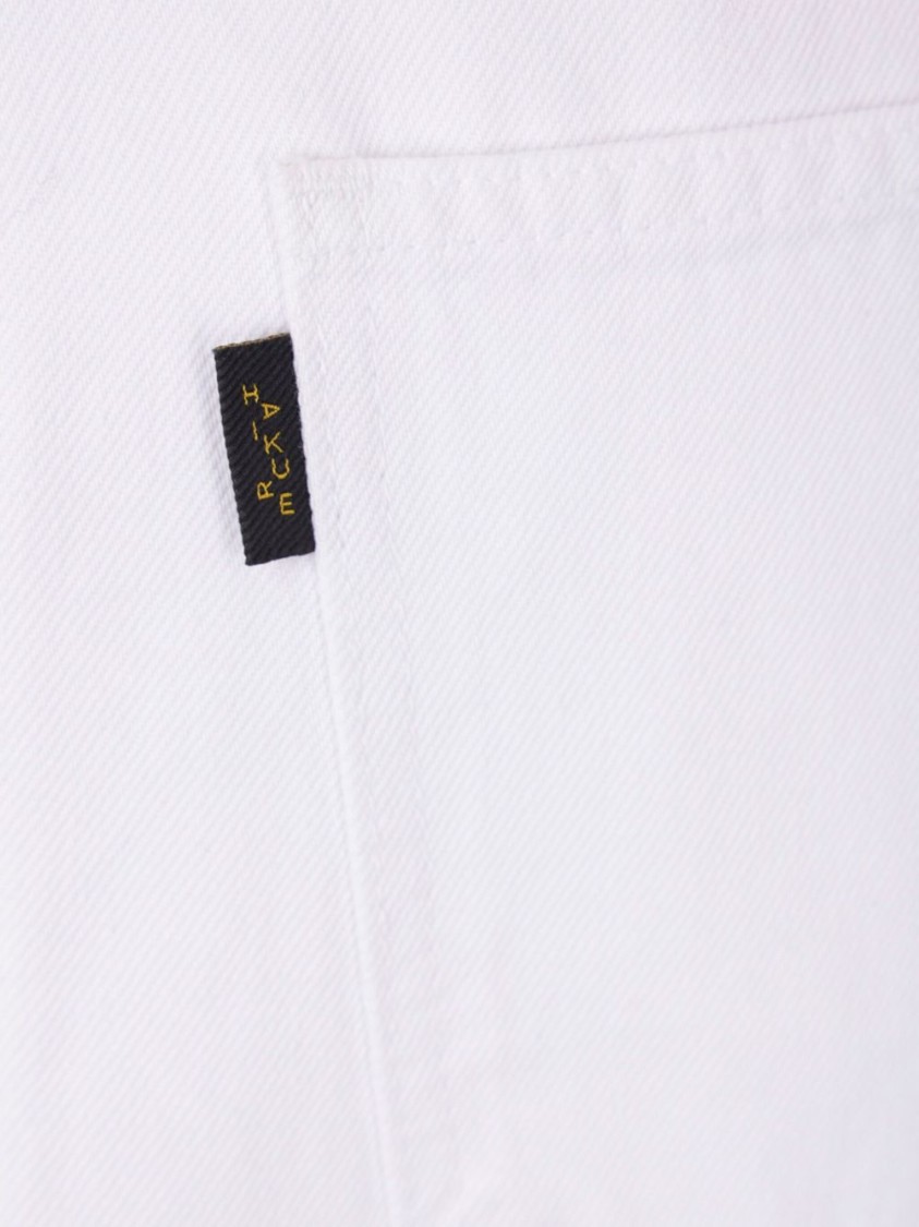 Shop Haikure White Cotton Korea Jeans