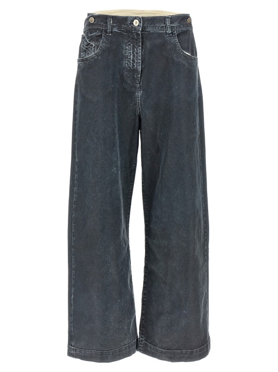デニム・ジーパン The Attico Baggy Leg Cotton Denim Jeans The Attico Baggy Leg Cotton Denim Jeans in Blue | THE LIST