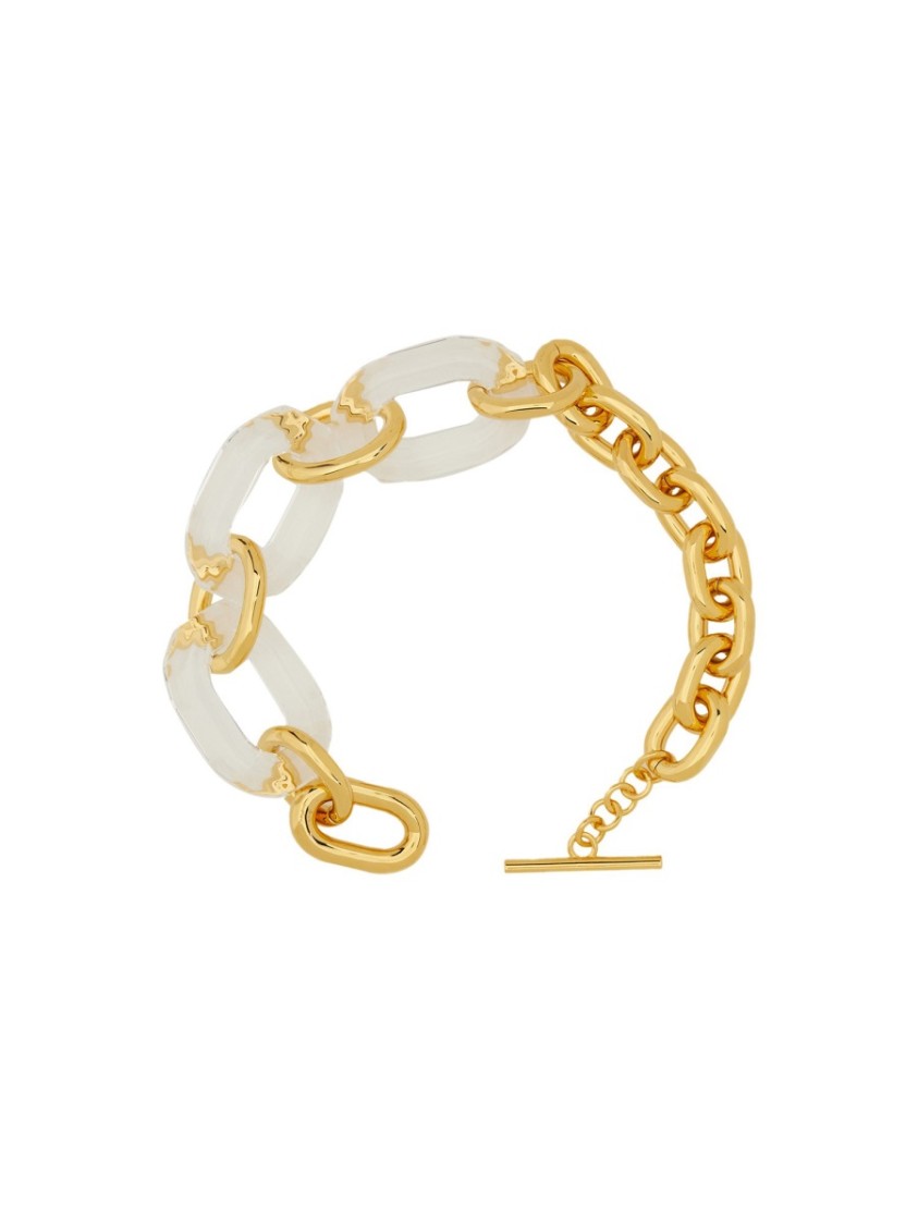 ネックレス・ペンダント Rabanne Gold-Tone Chain Necklace With Translucent Elements Rabanne Gold-tone Chain Necklace With Translucent Elements