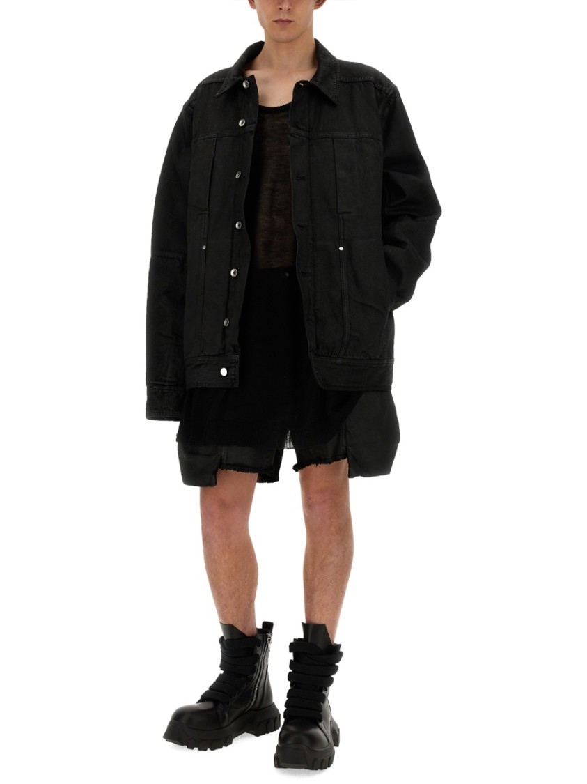Rick Owens Maglia Virgin Wool Tank Top In Black