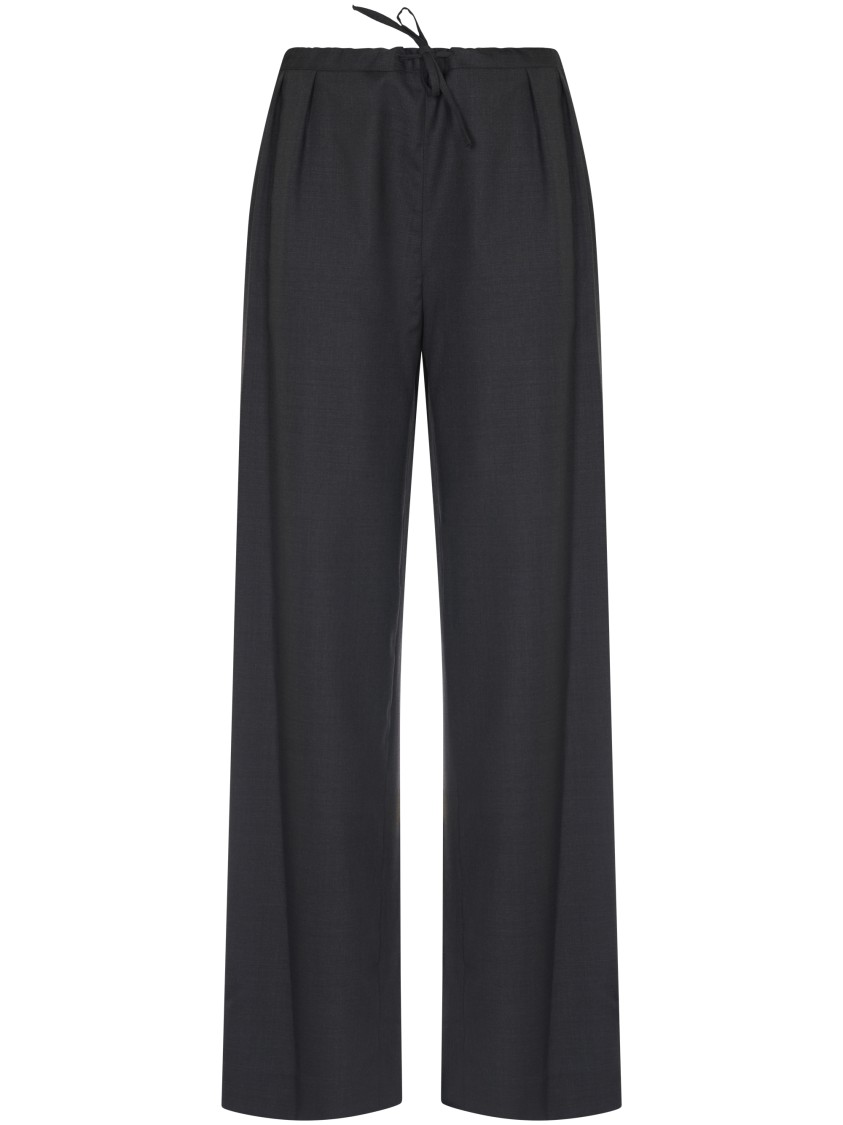 Loulou Studio Wide-leg Trousers With High Waist In Black