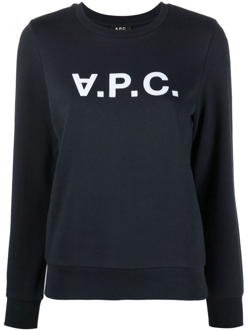 Apc A.p.c. Relaxed-fit Lightweight Cotton Blend Sweatshirt In Black